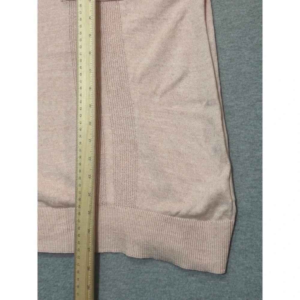 Banana Republic Mens XL Pink Linen Cotton Knit Polo Shirt Pointelle 671611-04